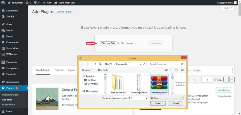 How to install Elementor Plugin in Tamil 11