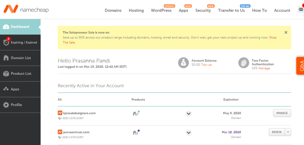 Domain name
