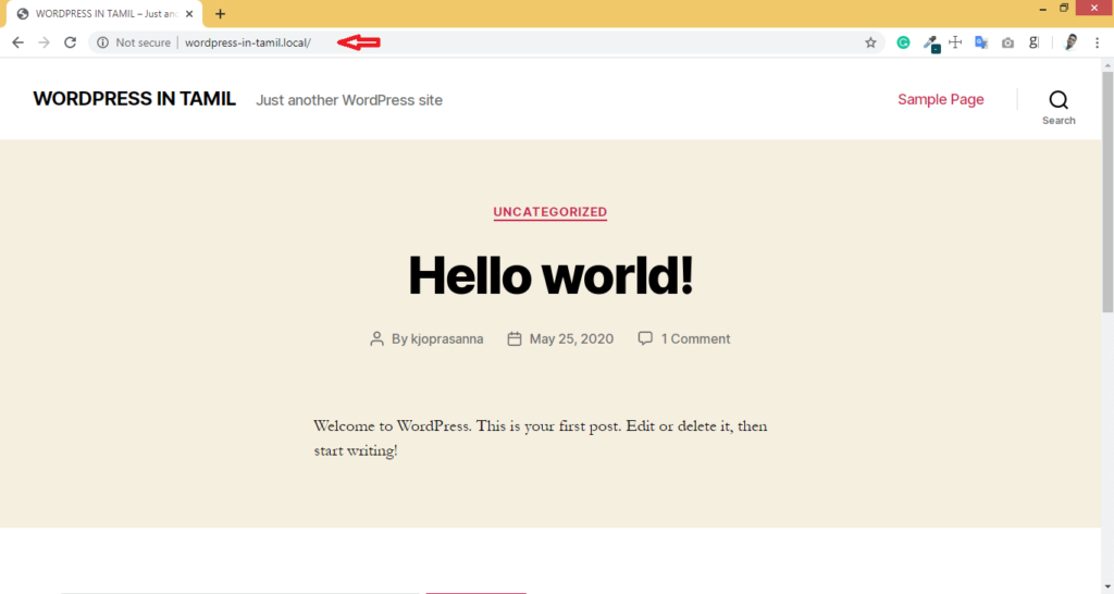 install wordpress on localhost